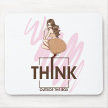 Pense fora da caixa, mulher