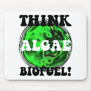 Mousepad Pense o combustível biológico das algas!