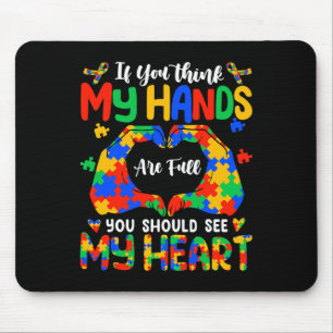 Mousepad Pense Que Minhas Mãos Estão Cheio Minha Consciênci