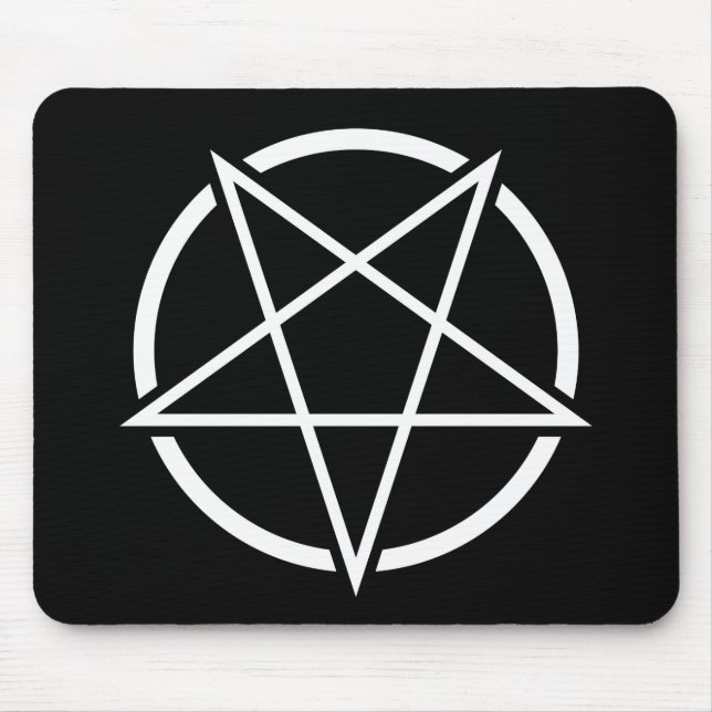 Mousepad Pentagram No.1 (branco) (Frente)