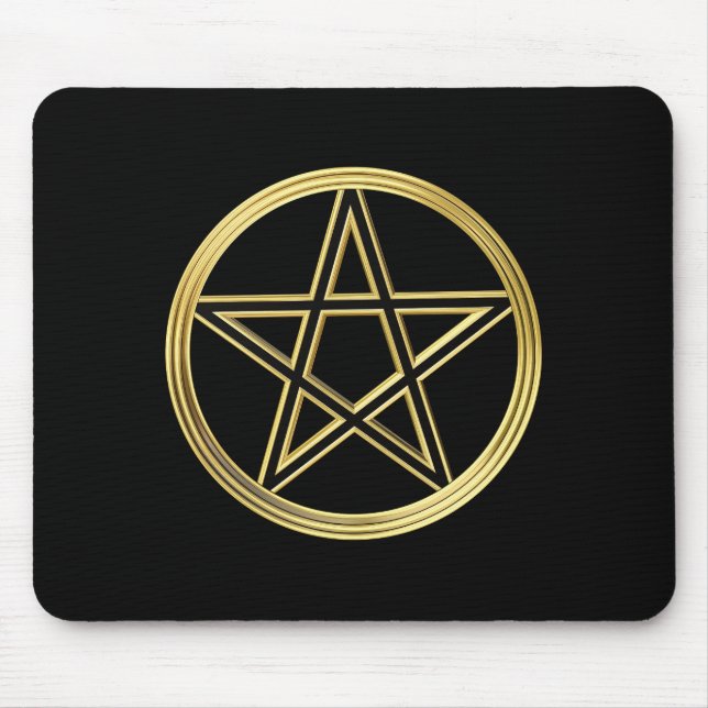 Mousepad Pentagrama de ouro (Frente)