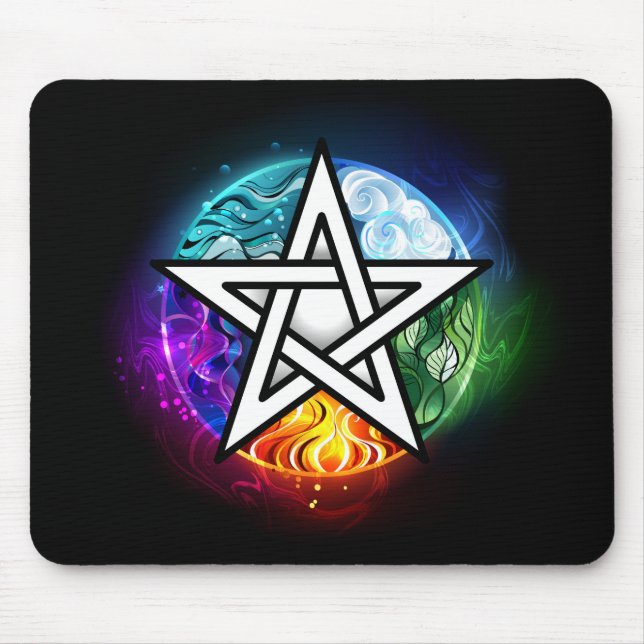 Mousepad Pentagrama do Wiccan (Frente)