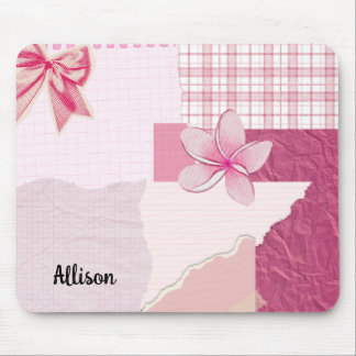 Mousepad Penteado Rosa Personalizado