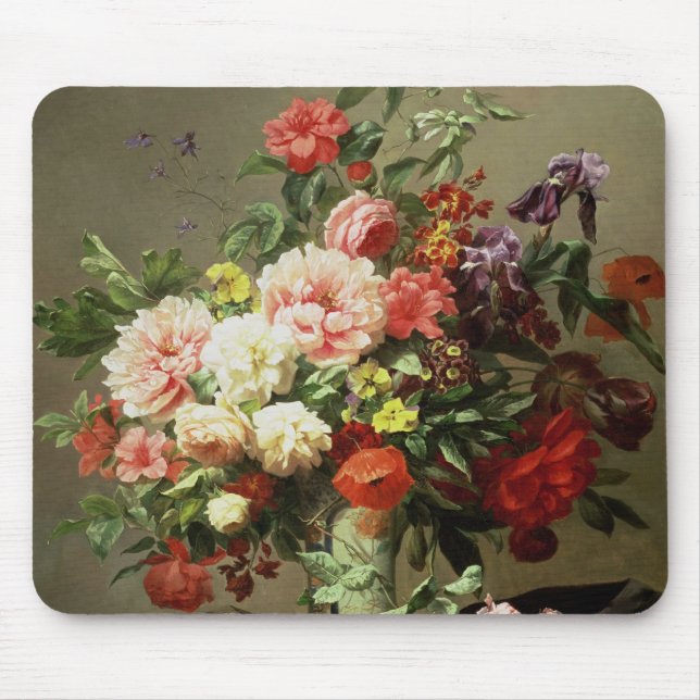 Mousepad Peônias, papoilas e rosas, 1849 (Frente)