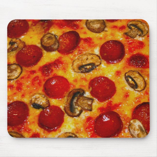 Mousepad Pepperoni e Mushroom Pizza (Frente)