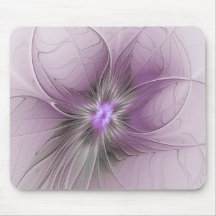 Pequena Beleza Moderno Cinza Mauve Arte Fractal Fl