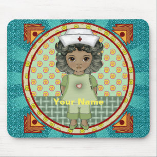 Mousepad Pequena enfermeira negra