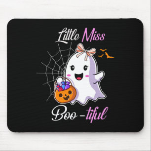 Mousepad Pequena Miss Boo Bonita Engraçada Feira de Hallowe