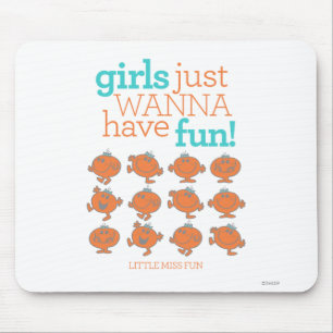 Mousepad Pequena Miss Divertida Meninas Só Querem Se Dive