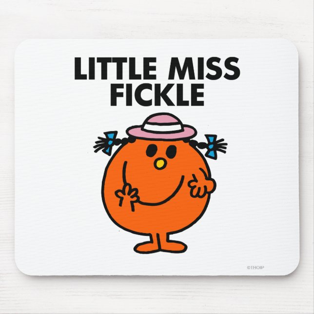 Mousepad Pequena Miss Fickle | Letra negra (Frente)