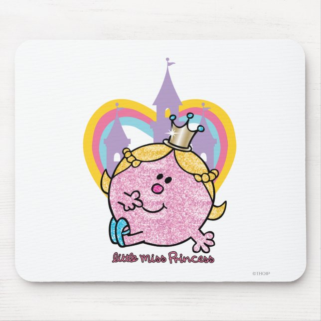Mousepad Pequena Miss Princesa Posicionando Com Castle & He (Frente)