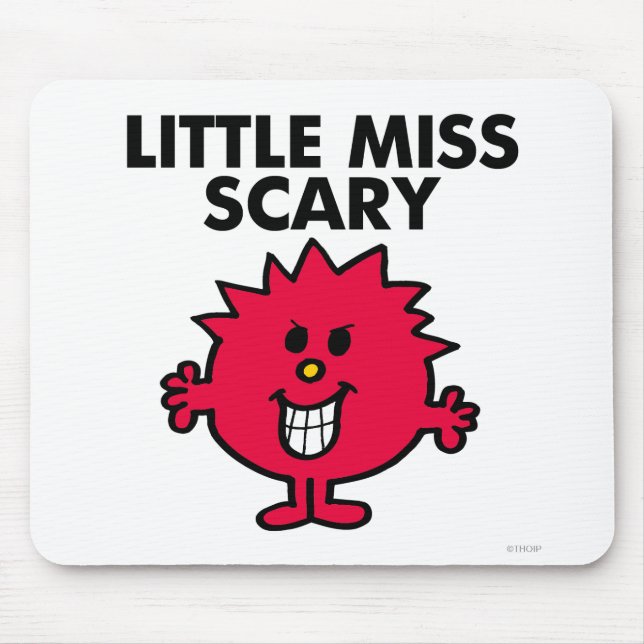 Mousepad Pequena Miss Scary | Letra negra (Frente)