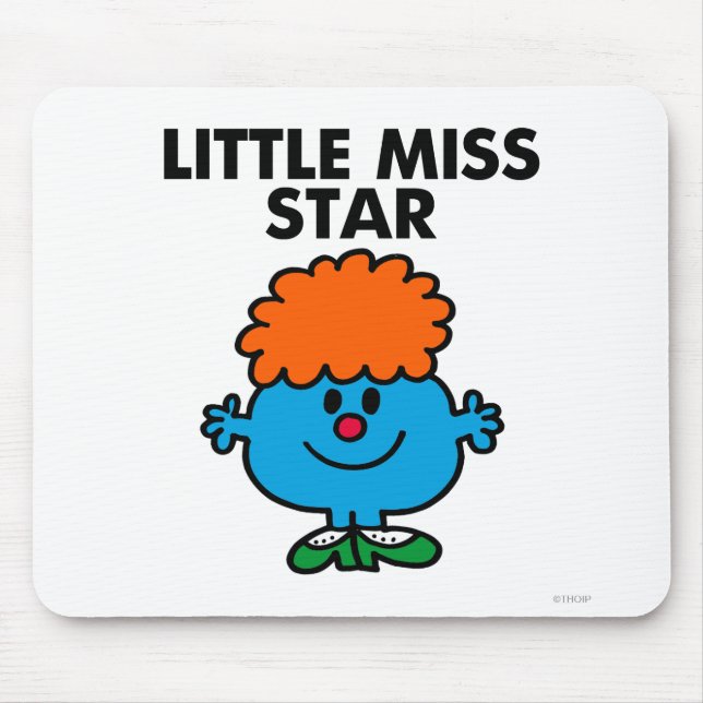 Mousepad Pequena Miss Star | Letra negra (Frente)
