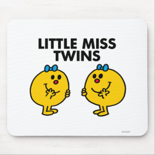 Mousepad Pequena Miss Twins Duas Diversão Muito Divertida