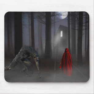 Mousepad Pequena Sereia Ruiva Assustadora Lobisomem