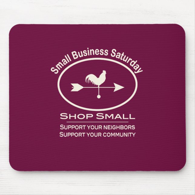 Mousepad Pequenas Empresas Sábado Ivory Weathervane (Frente)