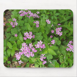 Mousepad Pequenas flores silvestres delicadas cor-de-rosa