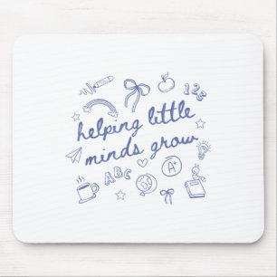 Mousepad Pequenas Mentes em Crescimento Professora Nova Cri