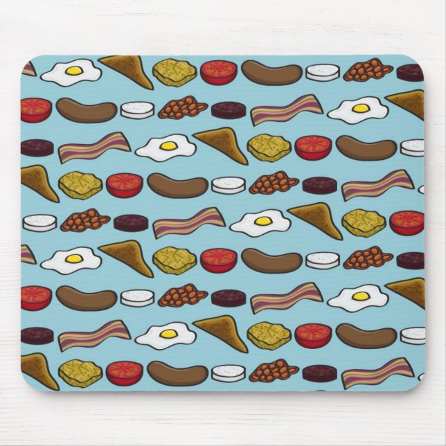 Mousepad Pequeno almoço fritado (Frente)