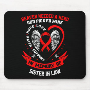 Mousepad Perda de ente querido cunhada doença cardíaca cons