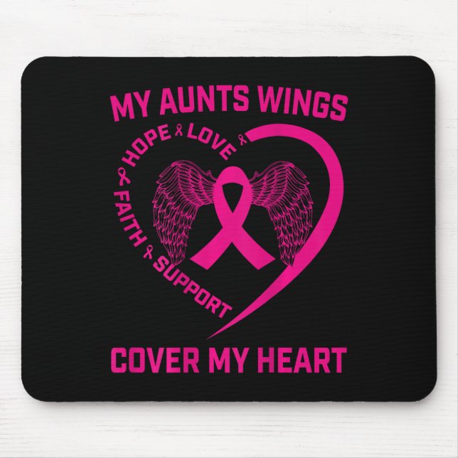 Mousepad Perda De Uma Tia Amada Ck De Consciência Do Cancer (Frente)