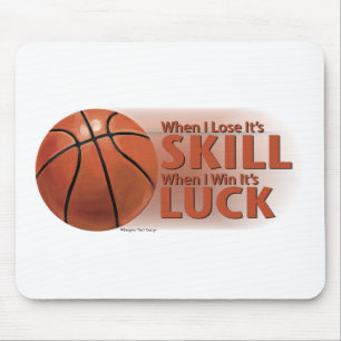 Mousepad Perder Habilidade Ganhar Sorte Basquetebol