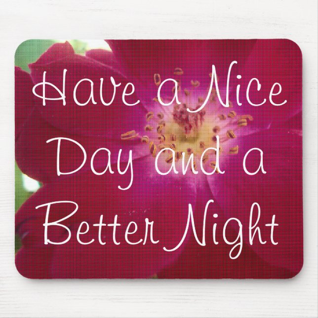 Mousepad Perfeição Petal: Arte de Padrão Petal Rosa verific (Frente)