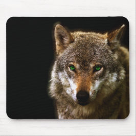 Mousepad Perfil do lobo com fundo editável do ~ dos olhos