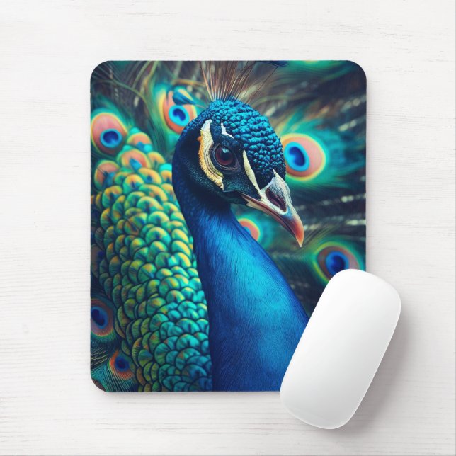 Mousepad Perfil Peacock (Com mouse)