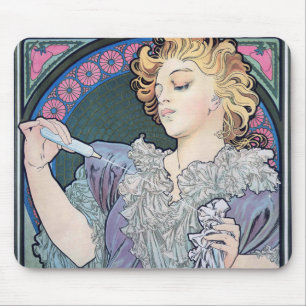 Mousepad Perfume, Alphonse Mucha