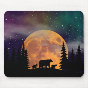Mousepad Perfuração de ursos - Silhouette