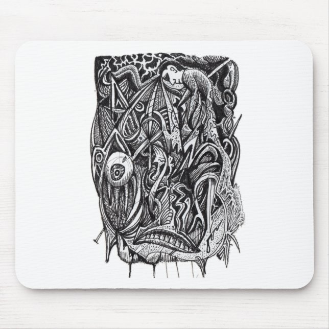 Mousepad Perfurado, por Brian Benson (Frente)