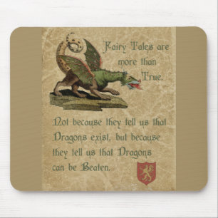 Mousepad Pergaminho inspirado da antiguidade das citações