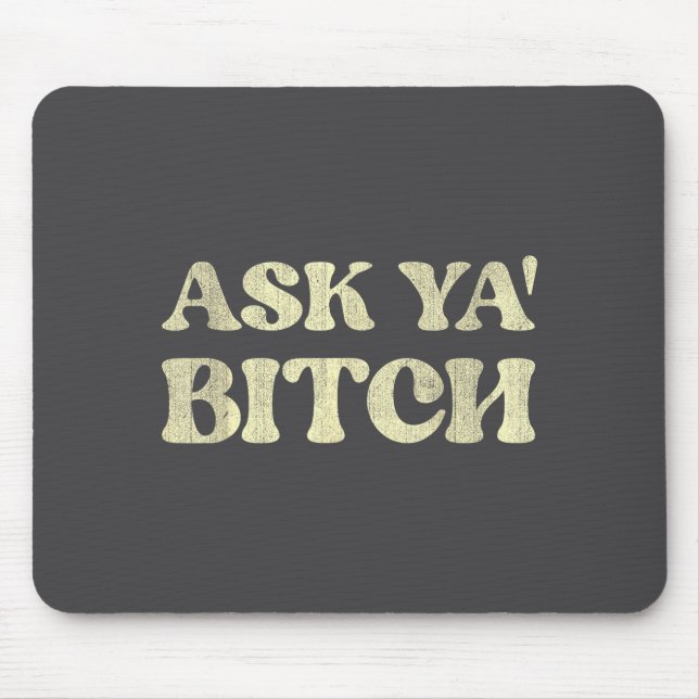 Mousepad Pergunta engraçada com dizer sarcástico  (Frente)