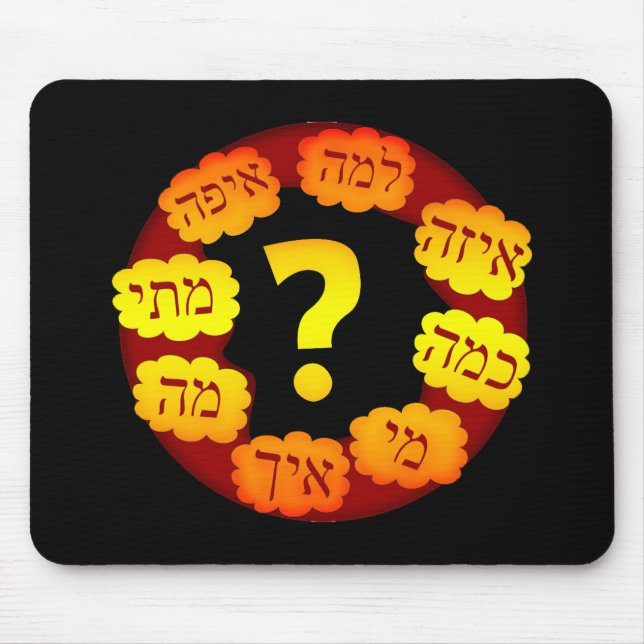 Mousepad Pergunta hebréia (Frente)