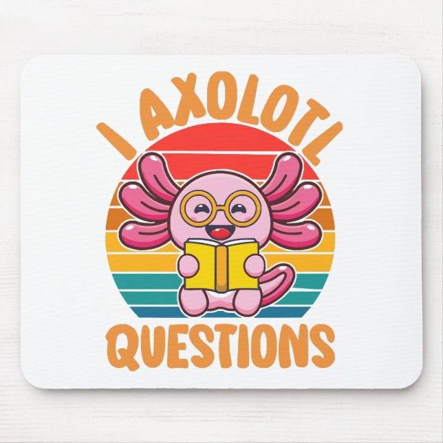Mousepad Perguntas do Axolote (Frente)