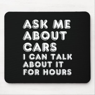 Mousepad Pergunte-Me Sobre Carros Que Posso Falar Sobre Iss