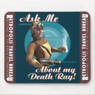 Mousepad "Pergunte-me sobre meu raio de morte!" Tapete do