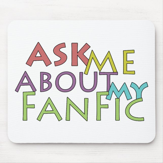 Mousepad Pergunte-Me Sobre O Meu Fanático (Frente)