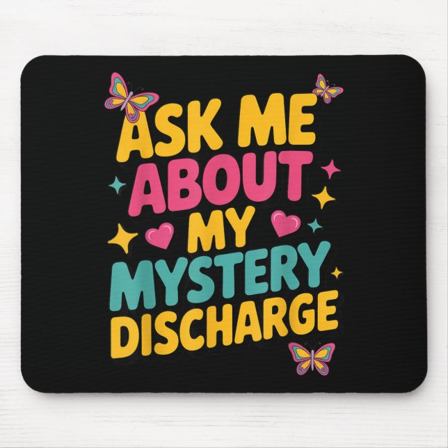 Mousepad Pergunte Mistério Descarga Sarcástico Brainrot Eng (Frente)