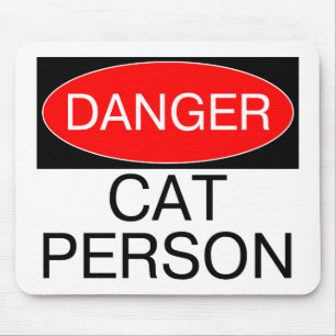 Mousepad Perigo - Camiseta Divertida para Gatos Pessoa Cane