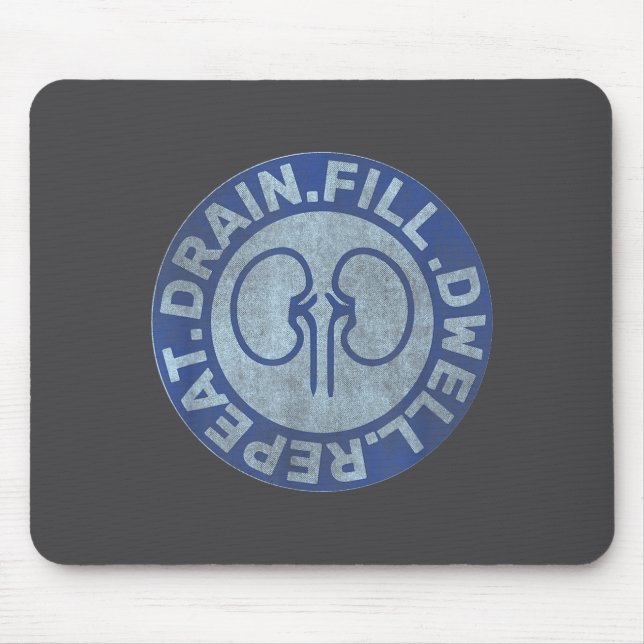 Mousepad Peritoneal Dialysis Nurse Funny Quote - Black, Uni (Frente)