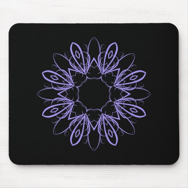 Mousepad Periwinkle rico mandala (Frente)