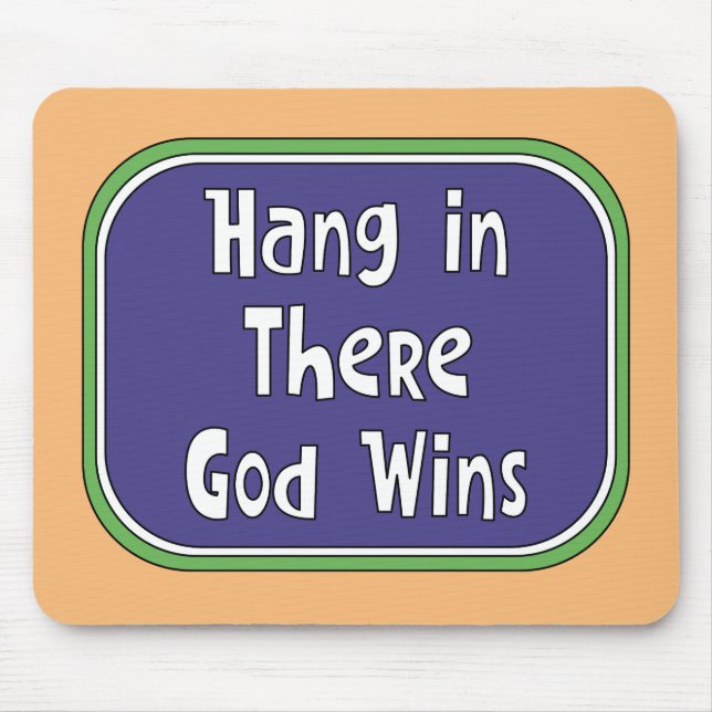 Mousepad Permaneça Firme - Deus Vence (Frente)