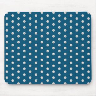 Mousepad pérolas brancas em azul-lacrimogêneo
