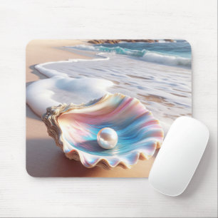 Mousepad Pérolas Na Gama De Ostras Iridescente