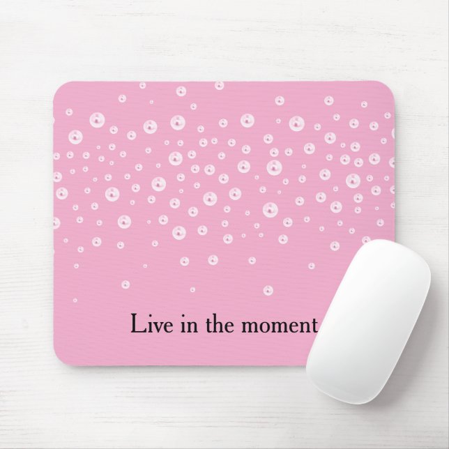 Mousepad Pérolas Rosa Girly (Com mouse)