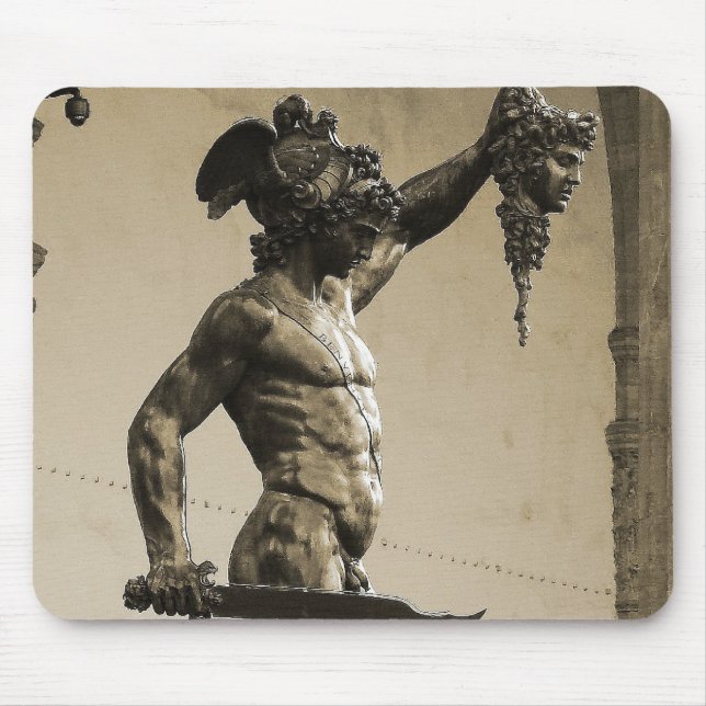 Mousepad Perseu com o chefe de Medusa (Frente)