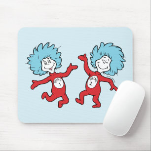 Mousepad Personagem Coisa 1 e Coisa 2 do Dr. Seuss