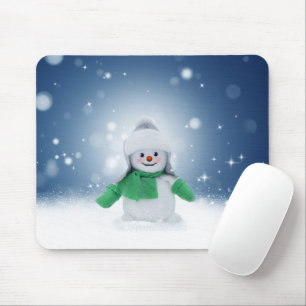 Mousepad Personagem de boneco de neve de Natal adorável do